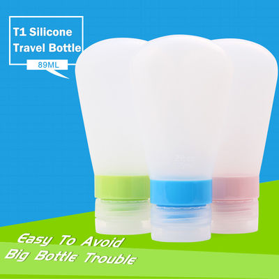 편리한 실리콘 여행 병 키트 부피 37ml / 또는 사용자 정의 89ml 샘플 무료 샘플