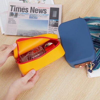 여성 BPA 무료 다재다능 지퍼 봉지 화장품 브러쉬용 액세서리 조직기