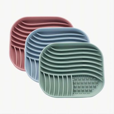 2024 실리콘 애완 동물 느린 먹이 BPA 무료 씹는 마트 개와 고양이 큰 흡입 컵