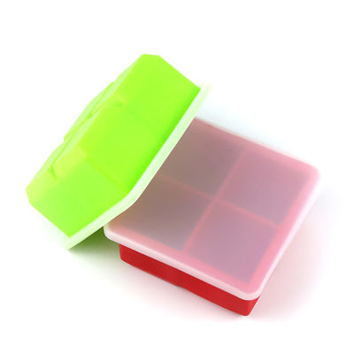 사용자 지정 로고 116g Bpa 무료 실리콘 얼음 큐브 트레이 뚜?? 곰팡이 모양 공급