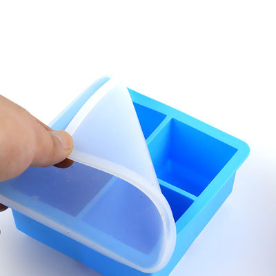 사용자 지정 로고 116g Bpa 무료 실리콘 얼음 큐브 트레이 뚜?? 곰팡이 모양 공급