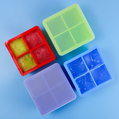사용자 지정 로고 116g Bpa 무료 실리콘 얼음 큐브 트레이 뚜?? 곰팡이 모양 공급