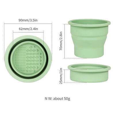 뷰티 계란 청소 도구 웰파인 실리콘 접이 브러쉬 뷰티 케어 클리너 컵