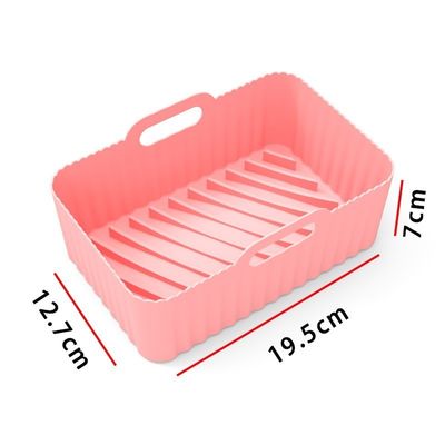 2Pcs 식품 안전 비 스틱 공기 프라이어 실리콘 냄비 액세서리 교체 베이킹 트레이