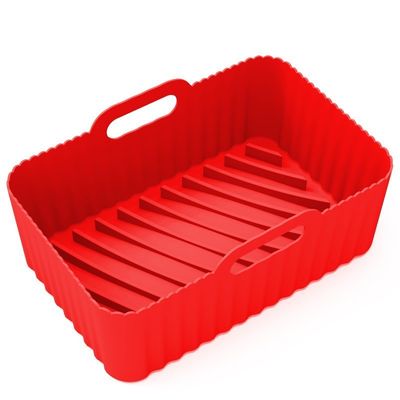 2Pcs 식품 안전 비 스틱 공기 프라이어 실리콘 냄비 액세서리 교체 베이킹 트레이